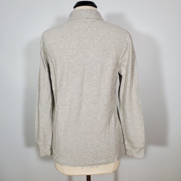 Tommy Hilfiger Men's Grey Long Sleeve Polo Shirt - Picture 4 of 7